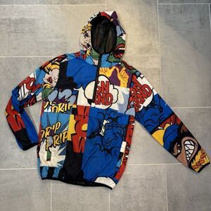 Reason Comic Book Water Resistant Windbreaker Jacket - Men’s Size Small